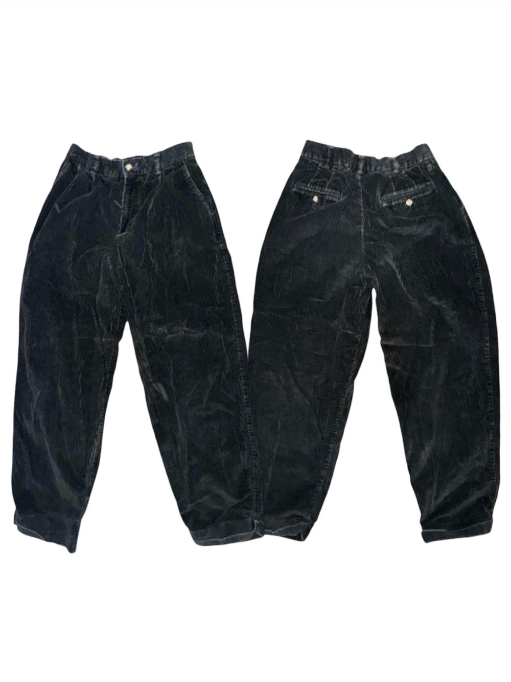Vintage GAP High-Waist Black Corduroy Pants